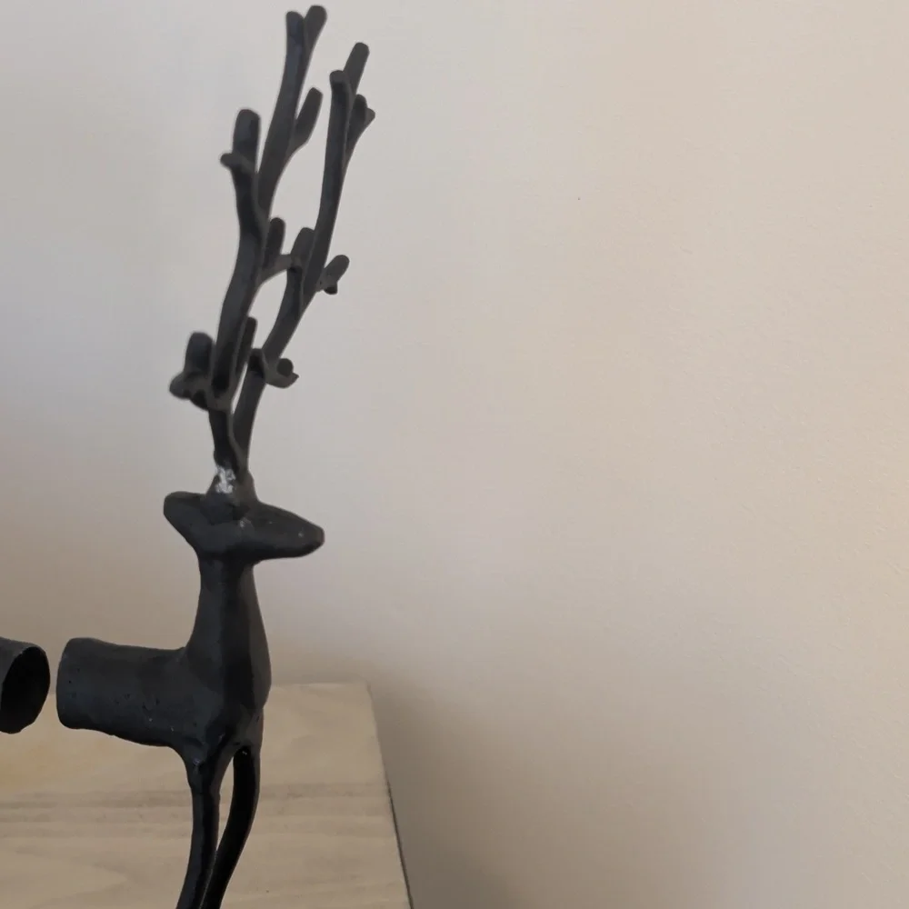 New Willians Sonoma Deer Bookends